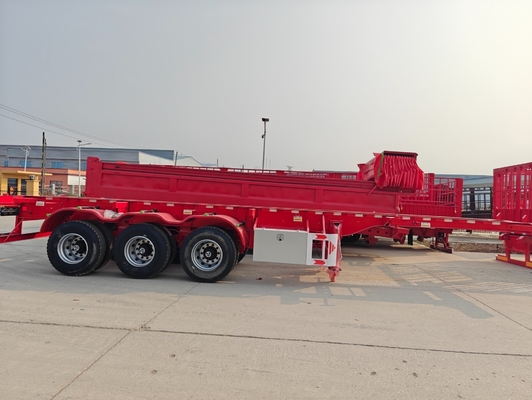 Sosposizione a molla a tre assi per rimorchio di piattaforma per rimorchio di camion pesanti da 40-60 tonnellate