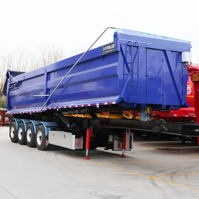 3 assi auto-dumping camion semirimorchio idraulico di sollevamento anteriore dump dropside rimorchio