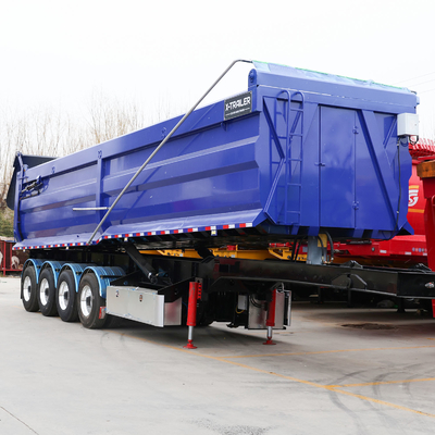 351-450hp Tipper Dump Trailer idraulico 35 45cbm U-Shaped Rear Dump Semi Truck Trailer