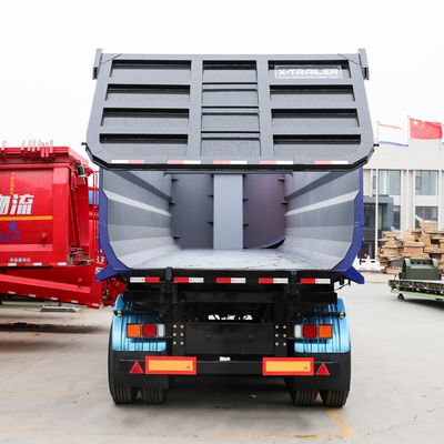 351-450hp Tipper Dump Trailer idraulico 35 45cbm U-Shaped Rear Dump Semi Truck Trailer