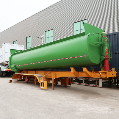 3/4 assi 60-80 tonnellate pesante tipper / dump truck semirimorchio con capacità motore 4-6L