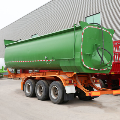 40 - 80 tonnellate in forma di U Dump Tipper Semi Truck Trailer per il trasporto di carbone di roccia di sabbia in uno