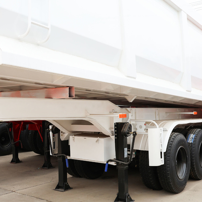351-450hp Mezzo tubo retro Dump Truck rimorchio Tipper Semi rimorchio con 4 assi 40cbm 80tons