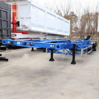 351-450hp Mezzo tubo retro Dump Truck rimorchio Tipper Semi rimorchio con 4 assi 40cbm 80tons