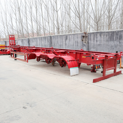 Multifunzione Flat Bed Skeleton Flatbed Semitrailer Container Trailer con disegno 007