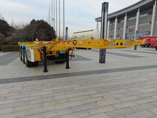 Servizio post-vendita di un anno 3 assi 40ft contenitore scheletrico semiretreno battistrada 1820mm