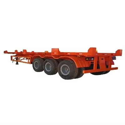 ISO/TS16949 Certificato 40FT 3 asse semirimorchio a telaio piatto telaio scheletrico rimorchio camion