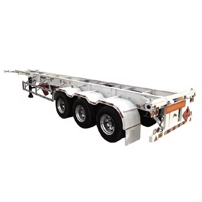 Capacità di carico di 50 tonnellate 40 FT Semi-remolchi con telaio a scheletro per il trasporto di container