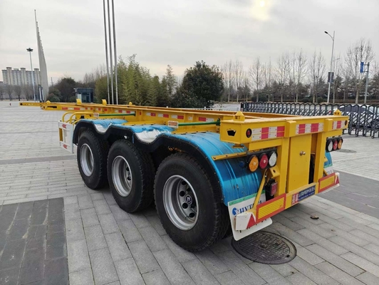 Capacità di carico di 50 tonnellate 40 FT Semi-remolchi con telaio a scheletro per il trasporto di container