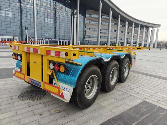 Capacità di carico di 50 tonnellate 40 FT Semi-remolchi con telaio a scheletro per il trasporto di container