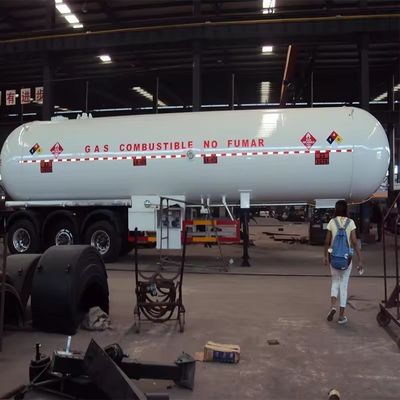 Personalizzazione Gas criogenico Carbonio 3 Assi 29,6cbm Acciaio Ht Truck rimorchi Semirimorchi