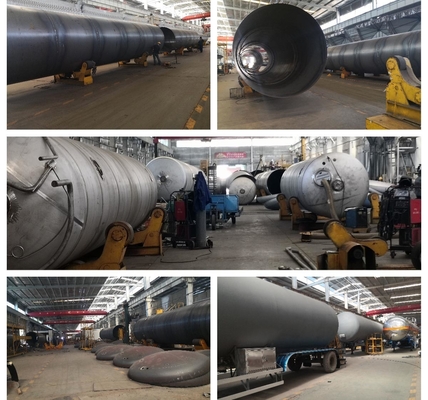 3 assi 56000L 28t Serbatoio di trasporto del gas LPG Semirimorchio per la consegna di gas a lunga distanza