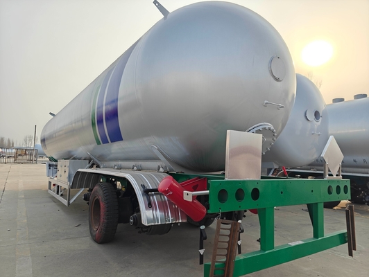 56cbm 57cbm 28 tonnellate 29 tonnellate LPG Gas propano Serbatoio stradale Semirimorchio per tre assi piatti