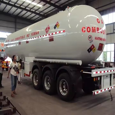 3 assi personalizzare 4 vano Gas Fuel Tanker Semi rimorchio per il trasporto pesante