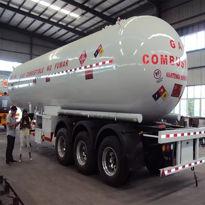 3 assi personalizzare 4 vano Gas Fuel Tanker Semi rimorchio per il trasporto pesante