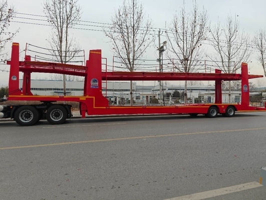 Sospensione meccanica in acciaio 2-3 assi Trattore di trasporto trainante a doppio ponte rimorchio per auto 6/8/10 Trasporto