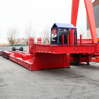 Flatbed 80ton Heavy Duty Low Loader/Lowbed/Lowboy Low Bed Trailer Truck Semi-trailer