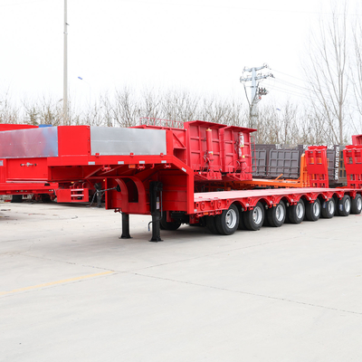 40t 50t 60t 100t Gooseneck Lowboy Low Bed Semi Trailer Dimensioni Lowbed Truck Trailer
