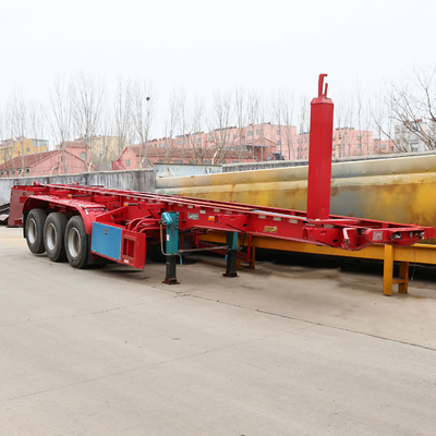 BPW/Fuwa 3 assi 40 piedi Container Transport Flat bed trailer per un facile trasporto