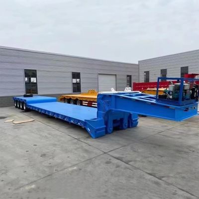 6 assi 60 100 tonnellate Lowboy Low Boy Loader Low Bed Trailer con acciaio e BPW/Fuwa
