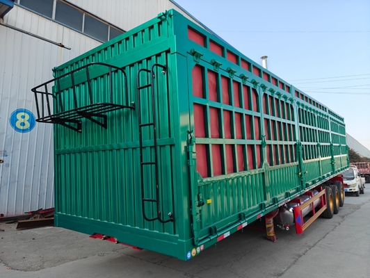 3 assi 60 80 tonnellate recinzione bestiame animale bestiame stoccaggio merci trasporto recinzione semirimorchio
