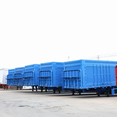 Semi-rimorchio di recinzione di carico a ponte con funzione di non autodumping