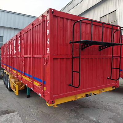 003 3 assi 30cm2 50toni Fence Cargo Truck Trailer per il trasporto di bestiame