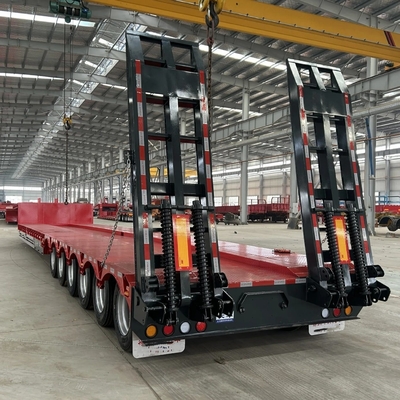 BPW/Fuwa 3,5 m Triasse 4 asse 70 80 tonnellate Semi rimorchi a ponte basso per macchine