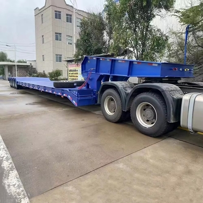 12 Pneumatici Heavy Duty Customized Multi Function 40FT 3 4 Axle Lowboy Lowbed Semi Trailer