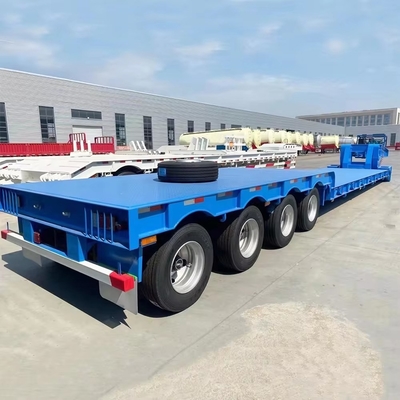 12 Pneumatici Heavy Duty Customized Multi Function 40FT 3 4 Axle Lowboy Lowbed Semi Trailer