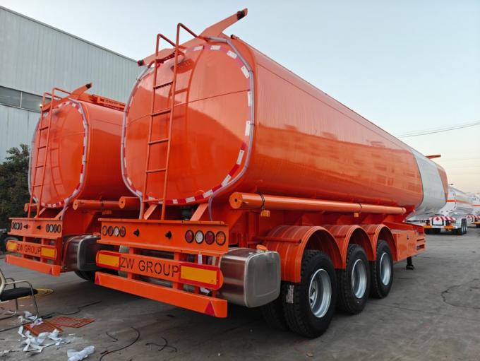 45m³ 3 Axle Oil Tank Trailer Used Truck Trailer Liquid Transport Semi Trailer for Sale