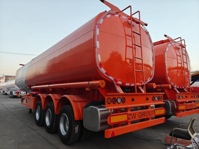 45m³ 3 Axle Oil Tank Trailer Used Truck Trailer Liquid Transport Semi Trailer for Sale