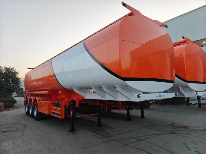 45m³ 3 Axle Oil Tank Trailer Used Truck Trailer Liquid Transport Semi Trailer for Sale